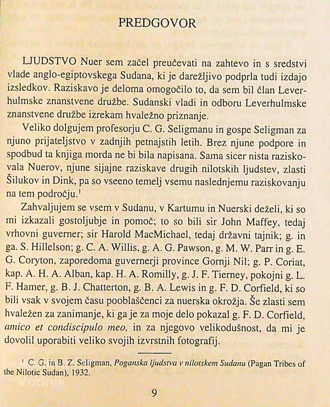 LJUDSTVO NEUR, Edward E. Evans-Pitchard