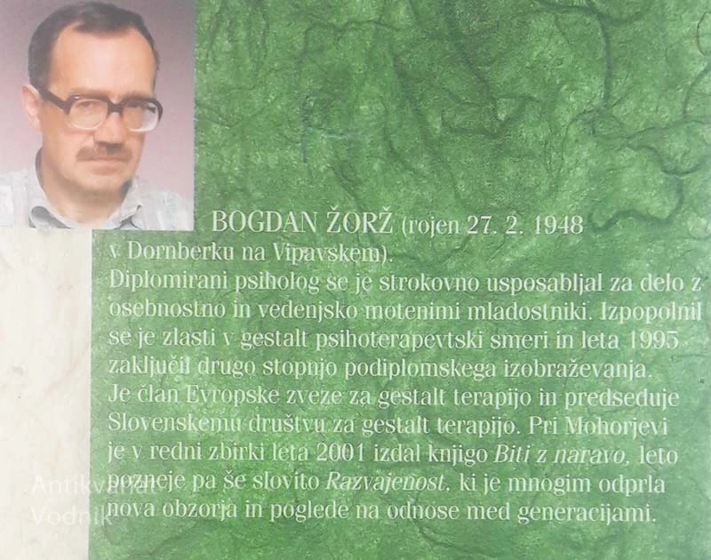 SVETOVATI ALI POSLUŠATI, Bogdan Žorž