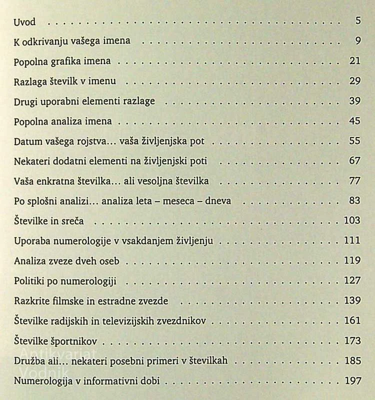 ABECEDA NUMEROLOGIJE; VAŠA PRIHODNOST, PRIKAZANA V ŠTEVILKAH, Maria Duval
