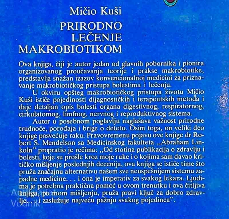 PRIRODNO LEČENJE MAKROBIOTIKOM, Mičio Kuši