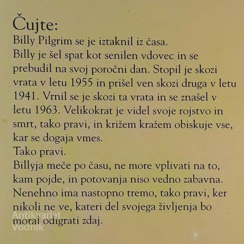 Kurt Vonnegut, KLAVNICA PET