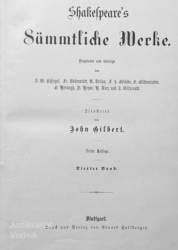 SHAKESPEARE’S SAMMTLICHE WERKE IV.