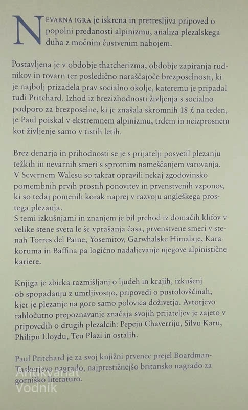 NEVARNA IGRA, Paul Pritchard
