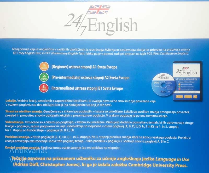 POPOLNI KOMPLET ZA UČENJE ANGLEŠČINE 24/7 ENGLISH