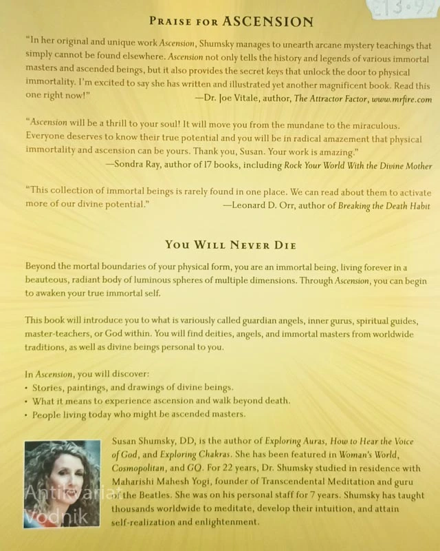 ASCENSION; CONNECTING WITH THE IMMORTAL MASTERS AND BEINGS OF LIGHT, Susan Shumsky