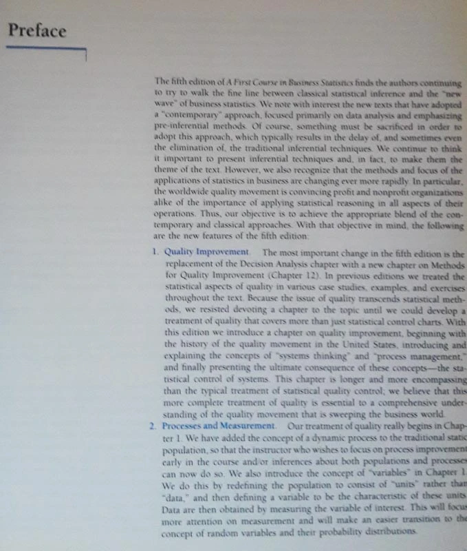 A FIRST COURSE IN BUSINESS STATISTICS, James T. McClave, P. G. Benson