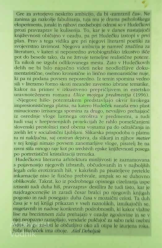 MOJE HIŠE, Jože Hudeček