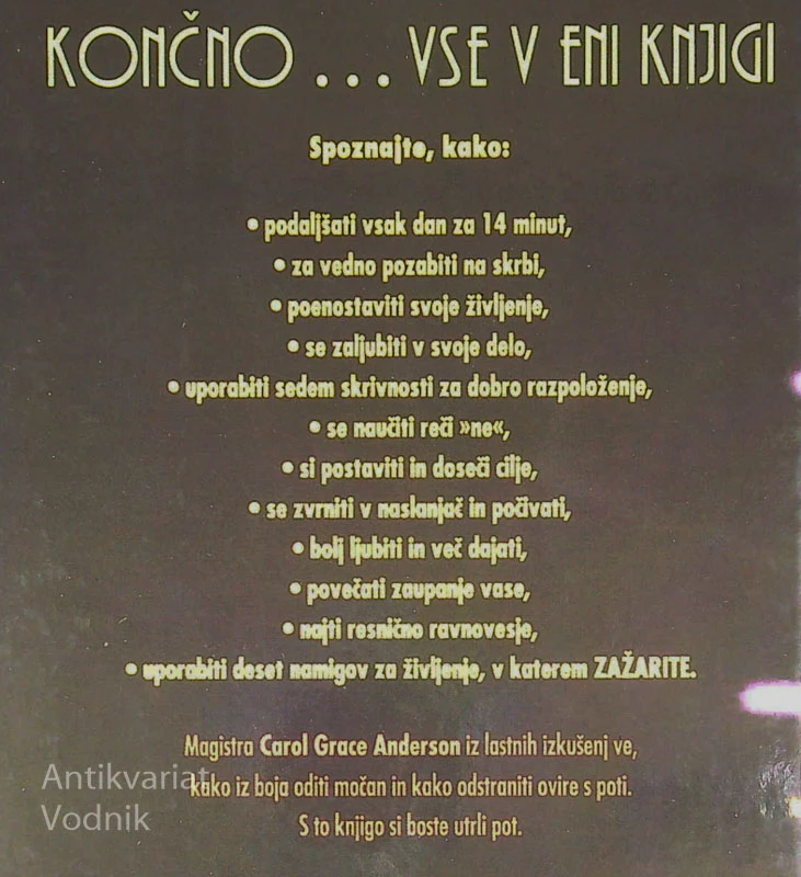 ZAŽARITE, NE DA BI IZGORELI, Carol Grace Anderson