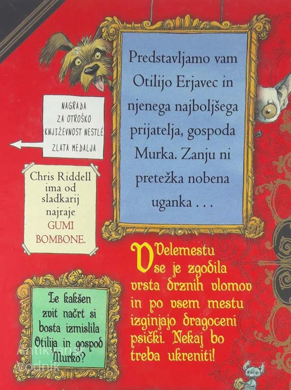 OTILIJA IN RUMENA MAČKA, Chris Riddell