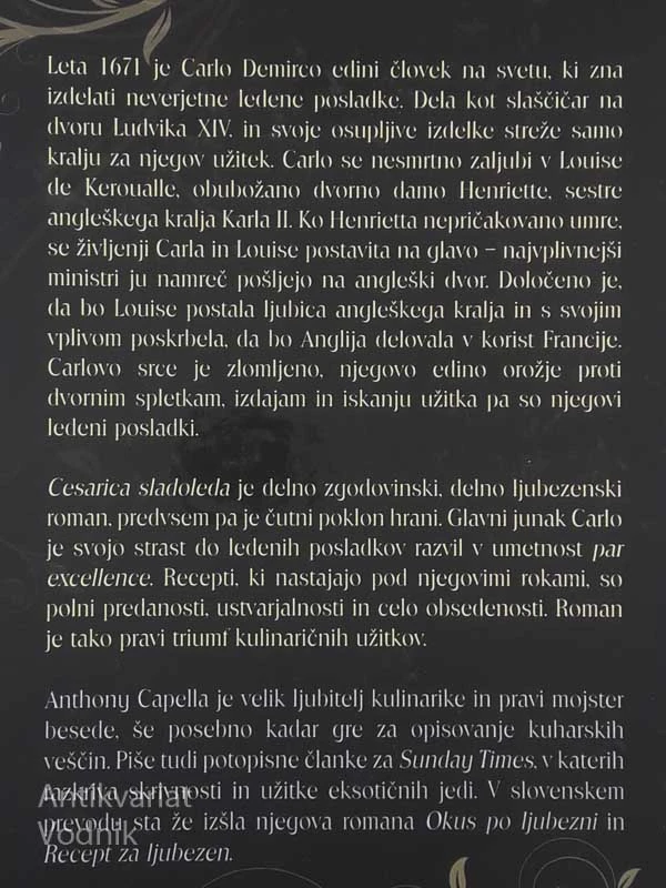 CESARICA SLADOLEDA, Anthony Capella