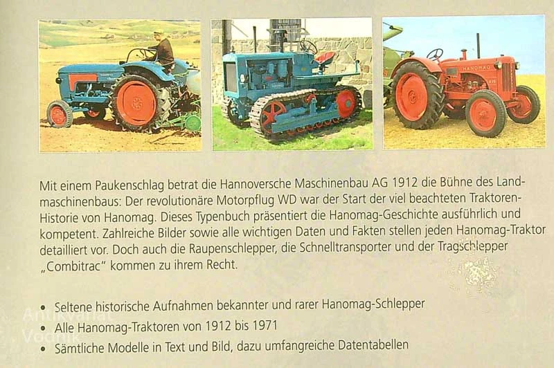HANOMAG; DAS TYPENBUCH, A. Moessmer