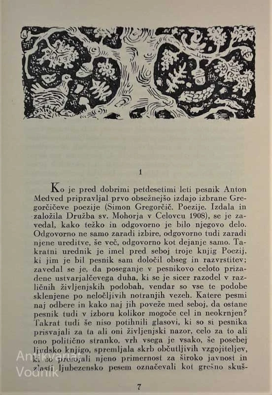 Simon Gregorčič, IZBRANE POEZIJE