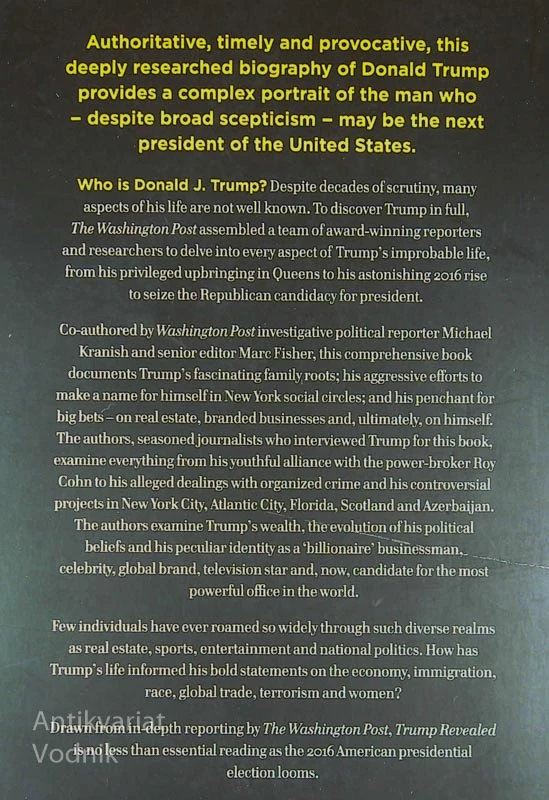 TRUMP REVEALED, Michael Kranish in Marc Fisher