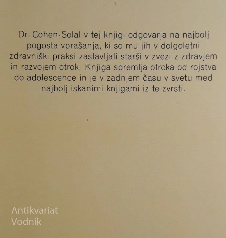 SPOZNAJTE SVOJEGA OTROKA, Dr. Cohen-Solal