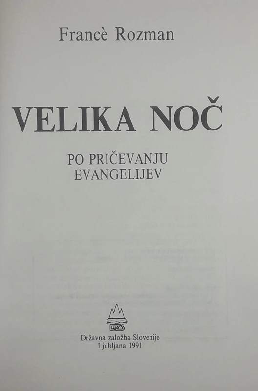 VELIKA NOČ, France Rozman