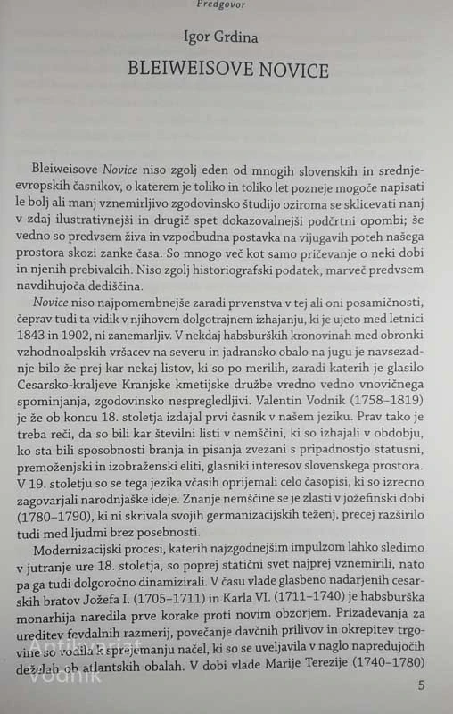 GOZD IN GOZDARSTVO V BLEIWEISOVIH NOVICAH 1843 – 1902, uredil Franc Perko