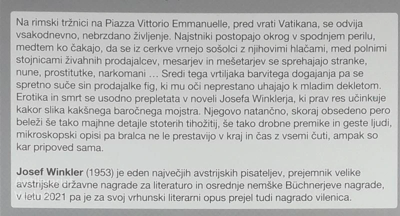 NATURA MORTA; RIMSKA NOVELA, Josef Winkler