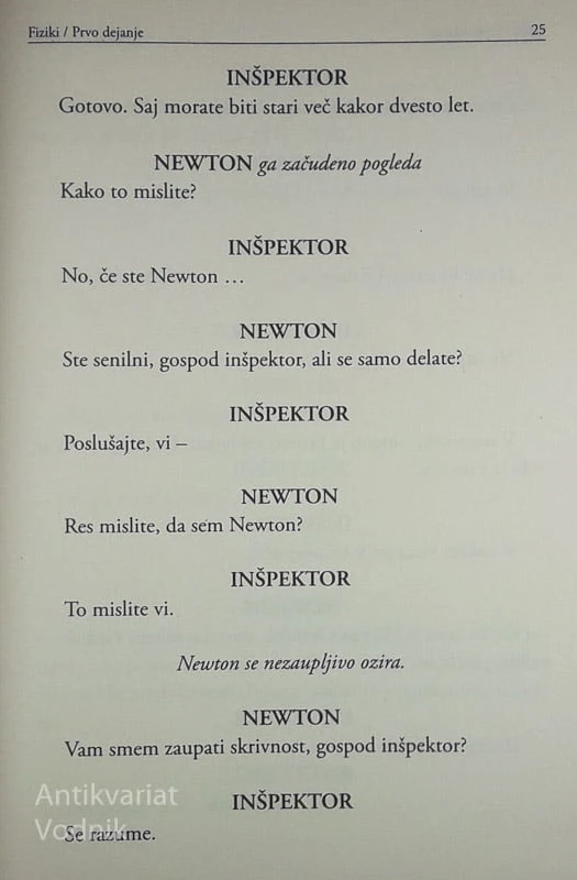 FIZIKI, Friedrich Durrenmatt