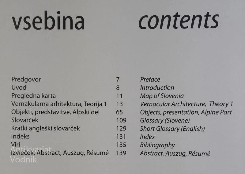 ARHITEKTURA SLOVENIJE 1: VERNAKULARNA ARHITEKTURA, ALPSKI DEL, B. Juvanec