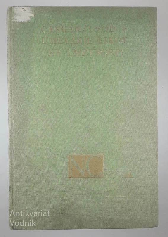 UVOD V UMEVANJE LIKOVNE UMETNOSTI, Izidor Cankar