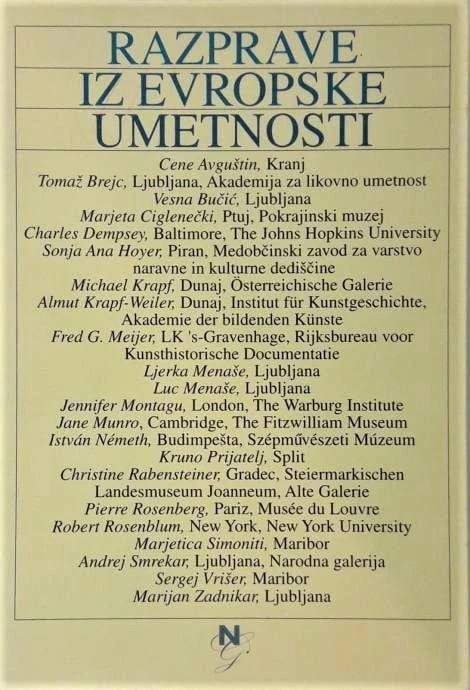 RAZPRAVE IZ SLOVENSKE UMETNOSTI, Zbornik