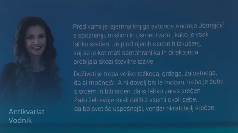 DARILO ZA ČUDOVITO OSEBO, Andreja Jernejčič