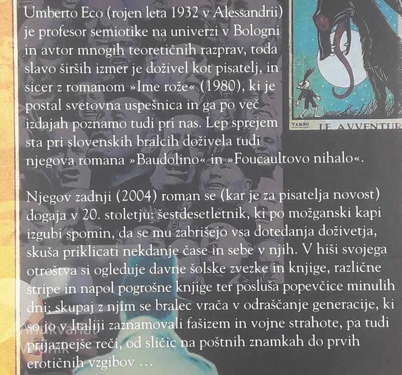 SKRIVNOSTNI PLAMEN KRALJICE LOANE, Umberto Eco