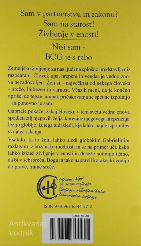 SAM V PARTNERSTVU IN V ZAKONU? BOG JE S TABO