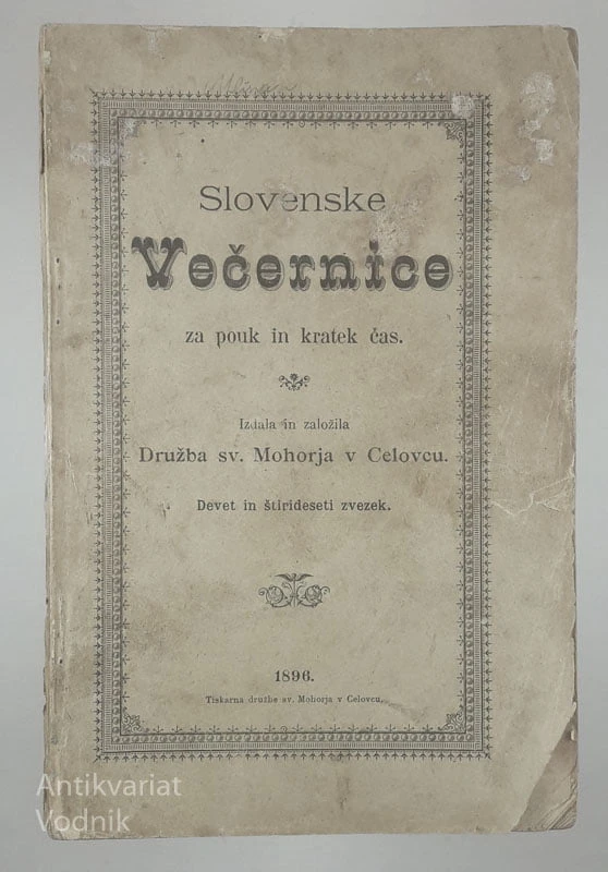 SLOVENSKE VEČERNICE ZA POUK IN KRATEK ČAS (49. ZVEZEK)