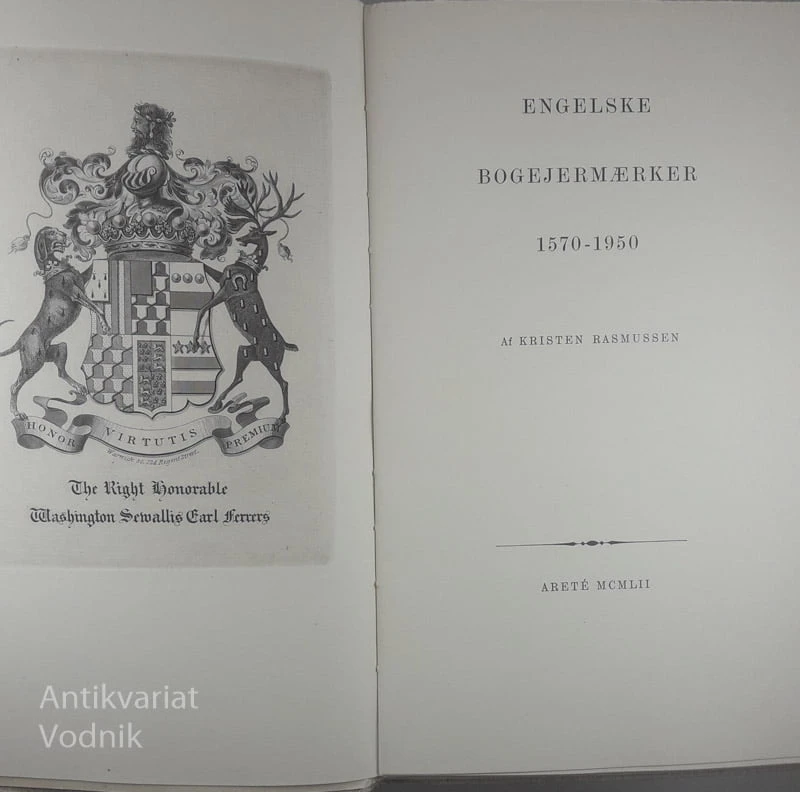 ENGELSKE BOGEJERMÆRKER 1570 – 1950