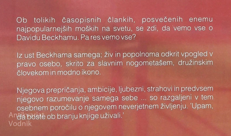 DAVID BECKHAM, MOJA ZGODBA