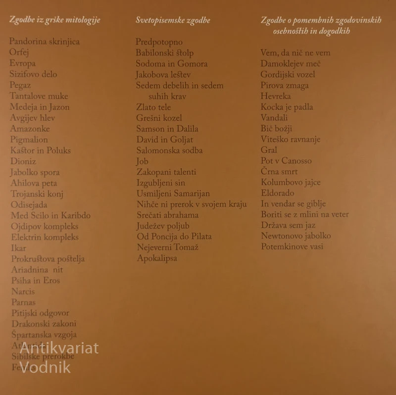 JAKOBOVA LESTEV IN DRUGE ZGODBE, Marjan Kovačevič Beltram