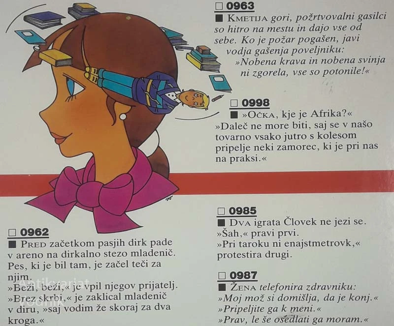 1001 ŠALA ZA MLADE OD 7 DO 77 LET, sestavil Evgen Jurič