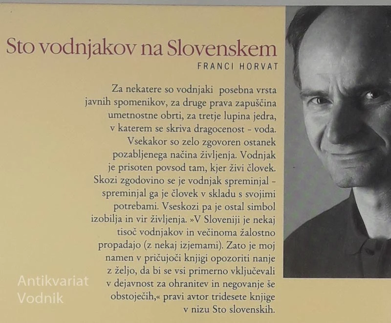 STO VODNJAKOV NA SLOVENSKEM, Franci Horvat