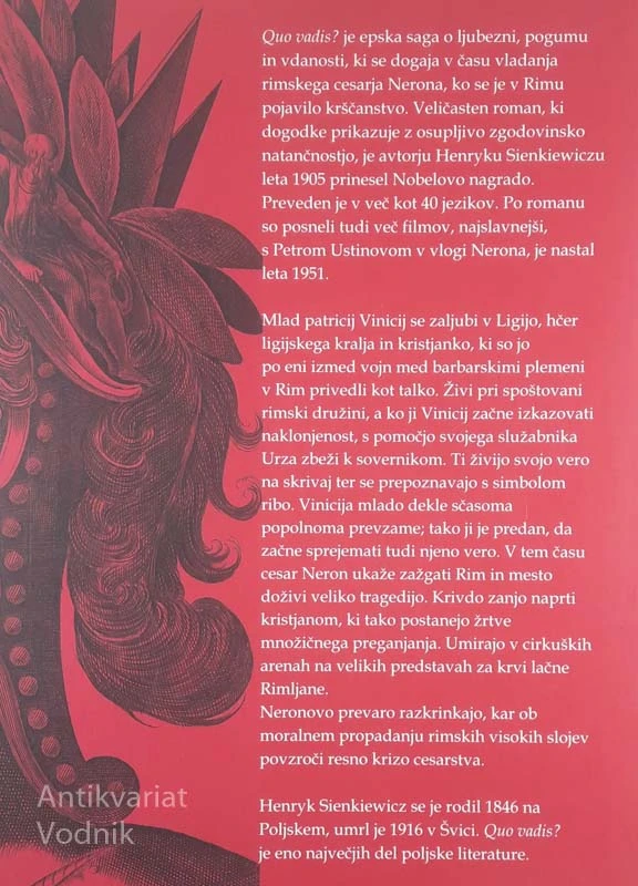 QUO VADIS?, Henryk Sienkiewicz