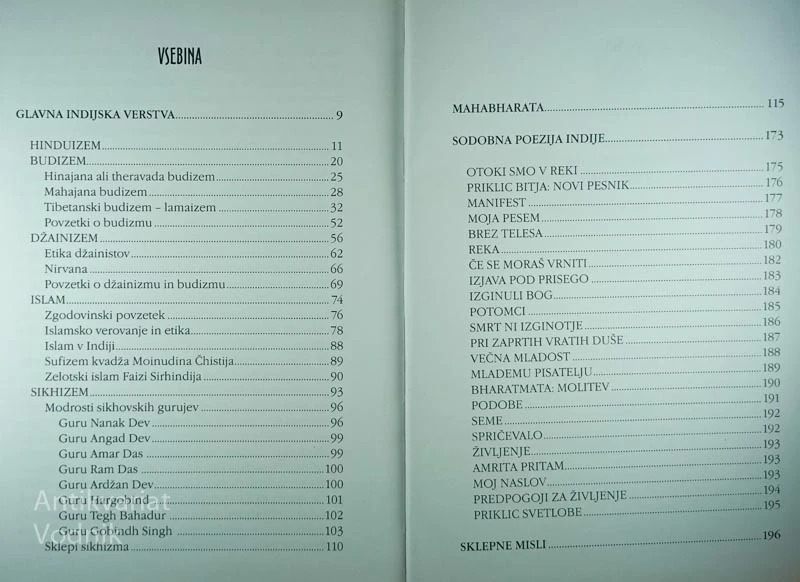 INDIJSKE RELIGIJE; UTRINKI IZ INDIJSKEGA VEDENJA, Ivan Borštner