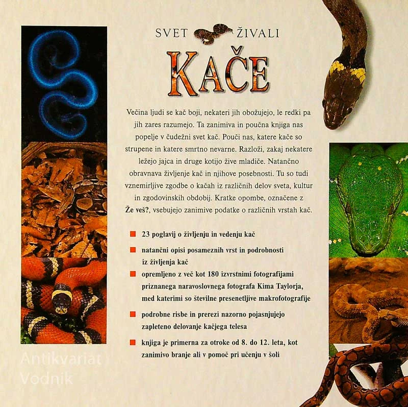 SVET ŽIVALI; KAČE