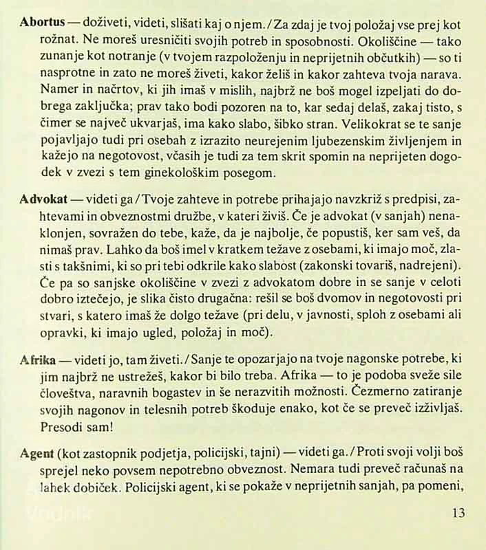 SANJSKA KNJIGA, Irving Harom