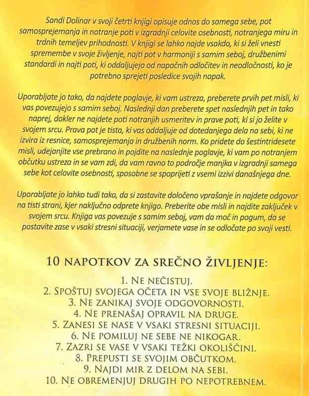 PRIROČNIK ŽIVLJENJA, Sandi Dolinar