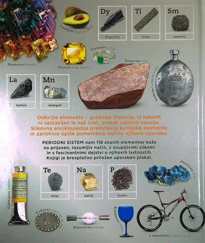 PERIODNI SISTEM; SLIKOVNA ENCIKLOPEDIJA ELEMENTOV (BREZ PLAKATA)