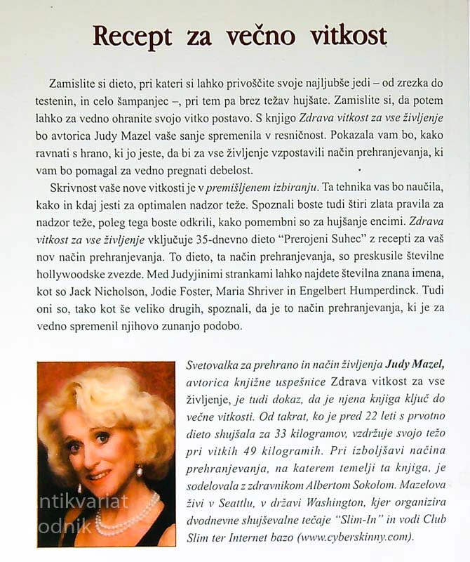 ZDRAVA VITKOST ZA VSE ŽIVLJENJE, Judy Mazel
