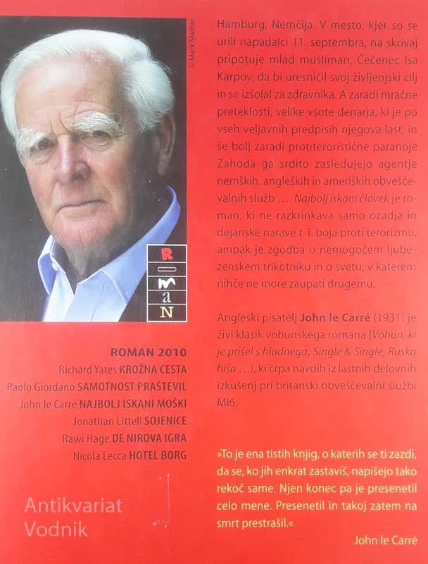 NAJBOLJ ISKANI ČLOVEK, John le Carré
