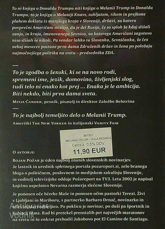 MELANIA TRUMP; GOLA RESNICA, Bojan Požar