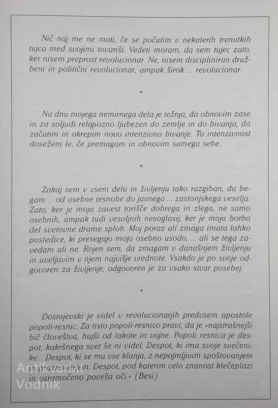 OSVOBODILNI SPISI I in II, Edvard Kocbek