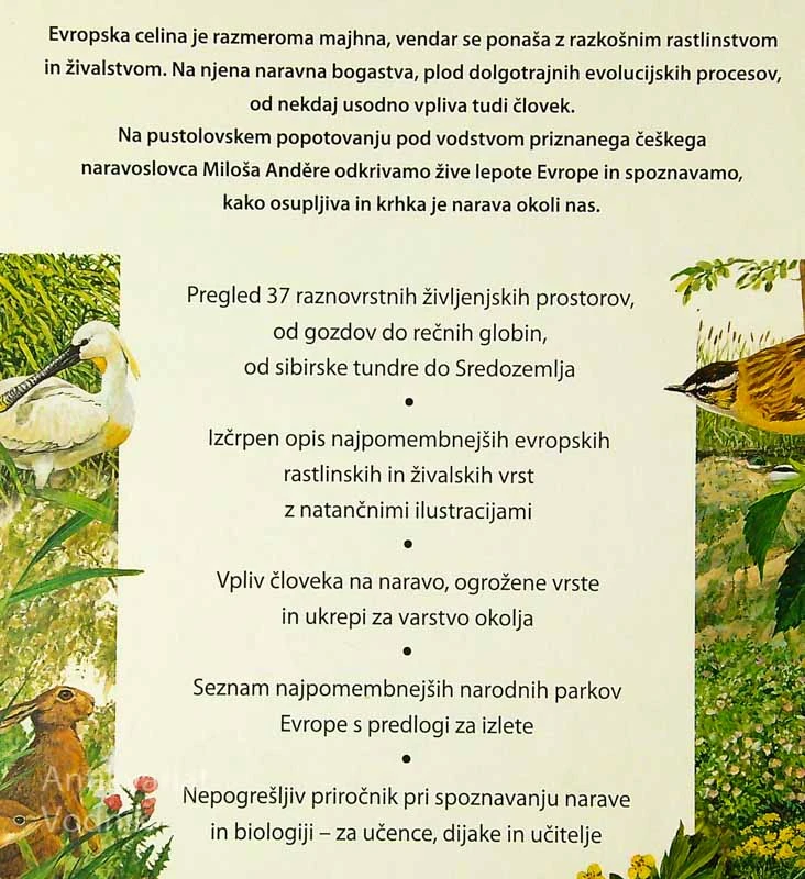 ENCIKLOPEDIJA EVROPSKE NARAVE, Miloš Anděra