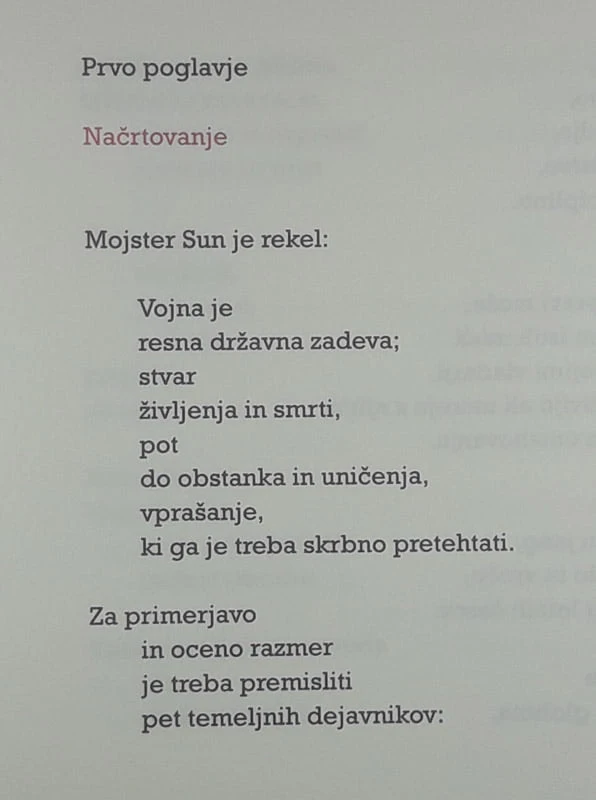 UMETNOST VOJNE, Sunzi