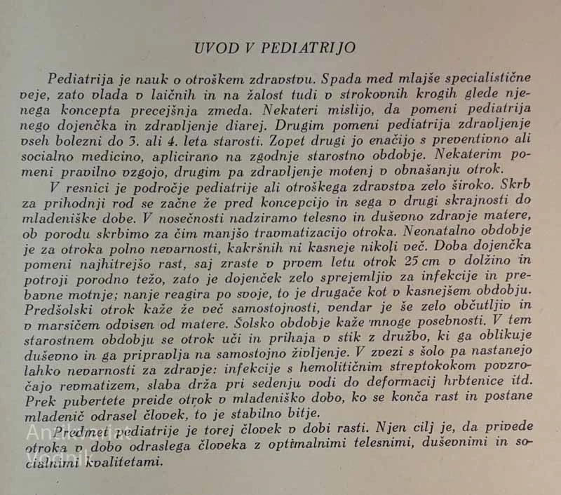 PEDIATRIJA, dr. Lev Matajc