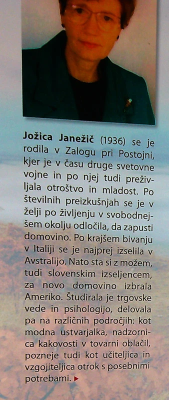 NA OBALAH SPOMINA, Jožica Janežič