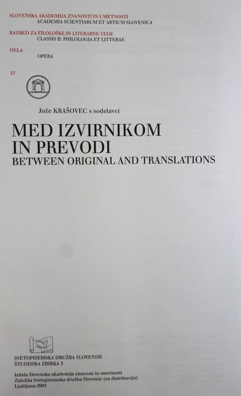 MED IZVIRNIKOM IN PREVODI, Jože Kraševec s sod.