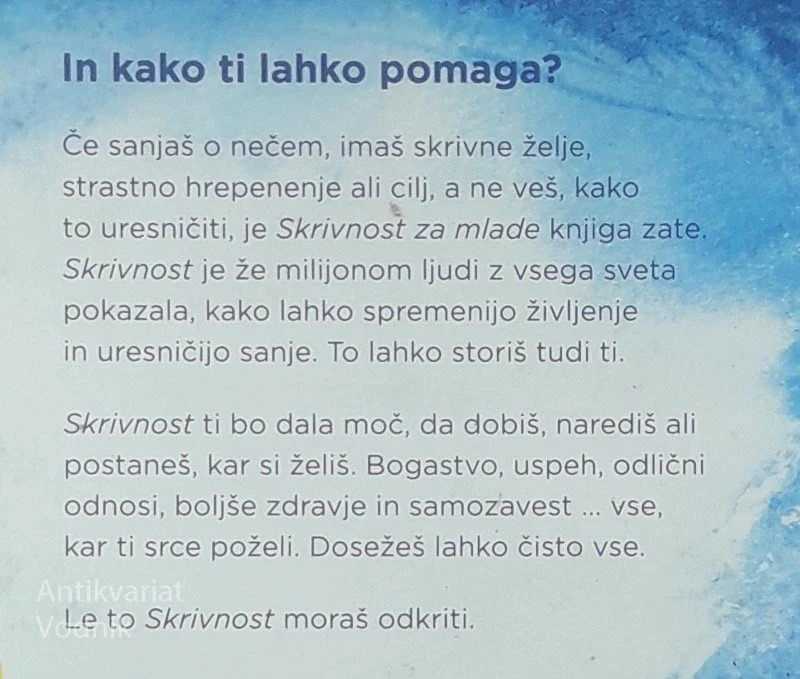 THE SECRET: SKRIVNOST ZA MLADE, Paul Harrington